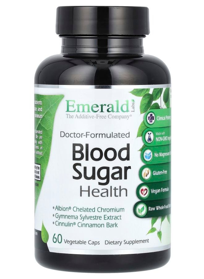 Emerald Laboratories Blood Sugar Health 60 Vegetable Caps - Image 1