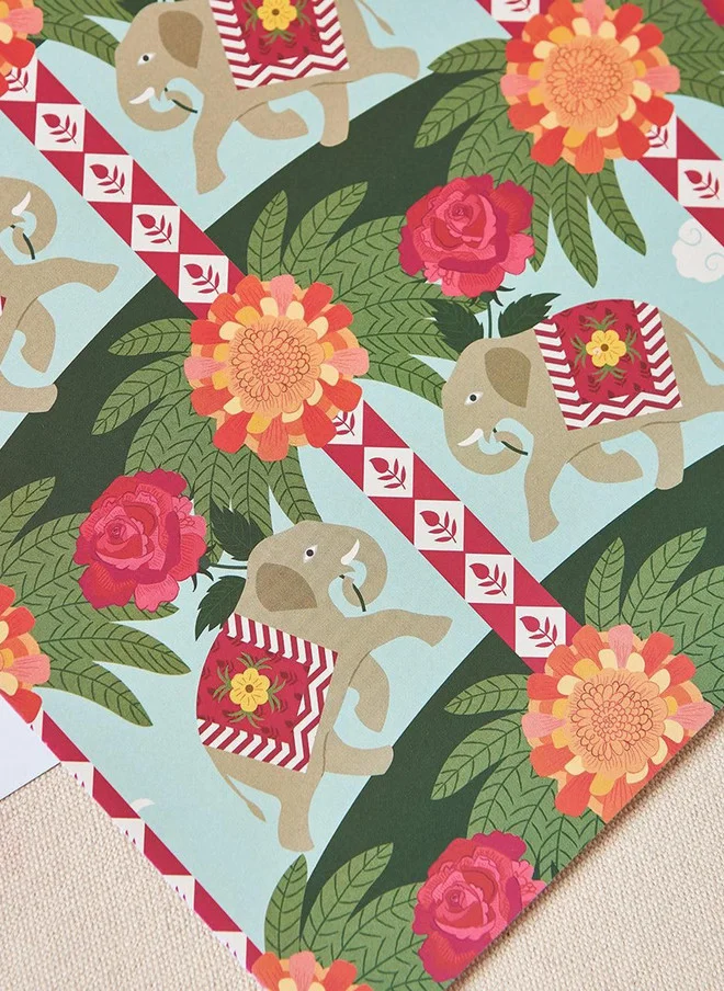 Chumbak  Royal Tuskar Wrapping Paper  | Best Price UAE