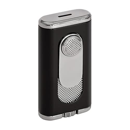 Xikar Verano Flat Flame Cigar Lighter Attractive Gift Box Elegant Metal Construction Black - Image 1