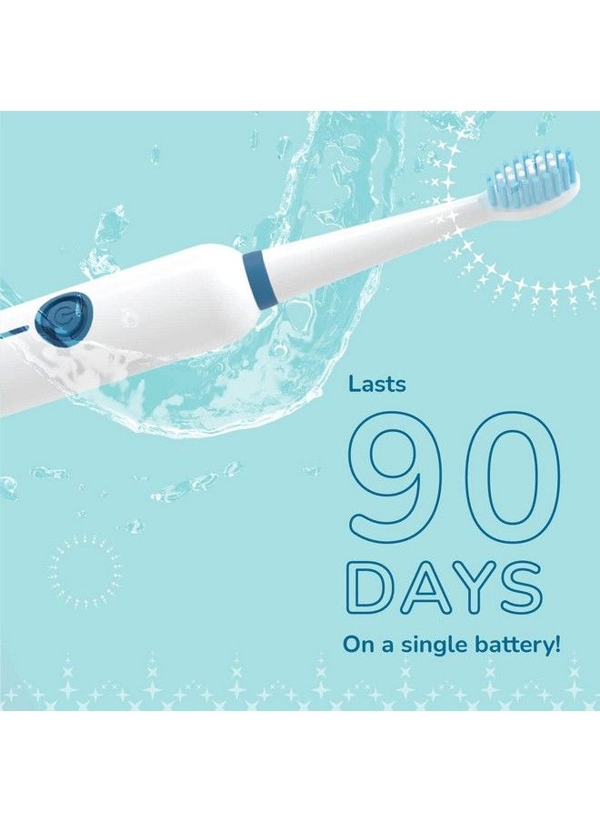 CARESMITH - Spark One Electric Battery Toothbrush ; Electric Tooth Brushes For Adult ; Aa Battery Provided ; 30000 Strokes Per Minute (White 1) - Image 1