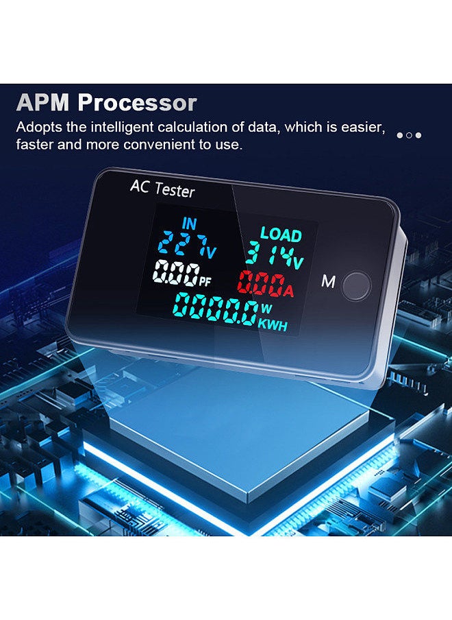 Generic AC Dual Voltage Digital Tester 0-500V Voltmeter 0-100A Ammeter Professional Electricity Power Test Meter Electrician Consumption Monitor Tools  - Image 4