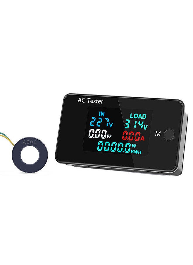 Generic AC Dual Voltage Digital Tester 0-500V Voltmeter 0-100A Ammeter Professional Electricity Power Test Meter Electrician Consumption Monitor Tools  - Image 1