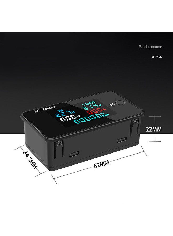Generic AC Dual Voltage Digital Tester 0-500V Voltmeter 0-100A Ammeter Professional Electricity Power Test Meter Electrician Consumption Monitor Tools  - Image 3