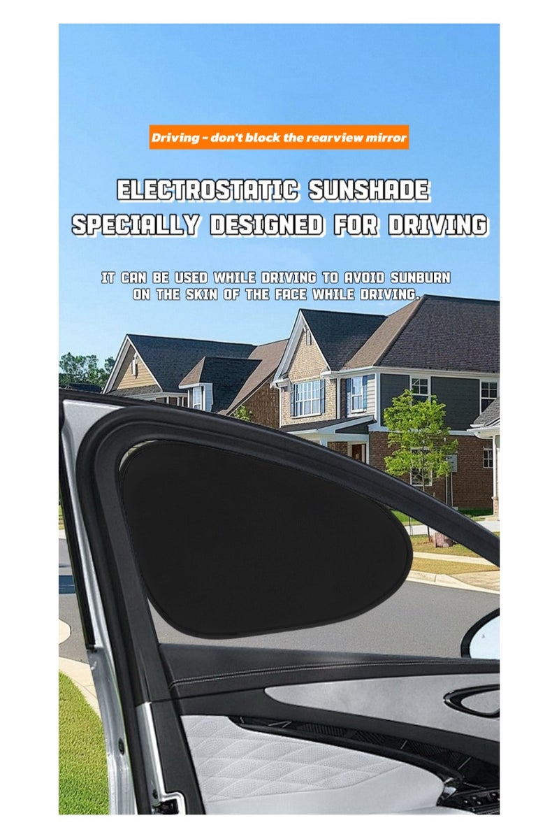 TNGames 5-Piece Magnetic Car Sunshade Set | Front Windshield + 4 Side Windows (Static Cling) | UV Blocking & Heat Insulation Kit | Universal for Sedans/SUVs/Trucks | 3-Second Quick Installation & Foldable - Image 2