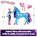 Unicorn Academy مجموعة قوة الصداقة من أكاديمية اليونيكورن إيزابيل ريفر - أفكار هدايا عيد الفصح - دمى وألعاب يونيكورن تشمل سرج شفاف و2 ملحقات قوة - Image 4