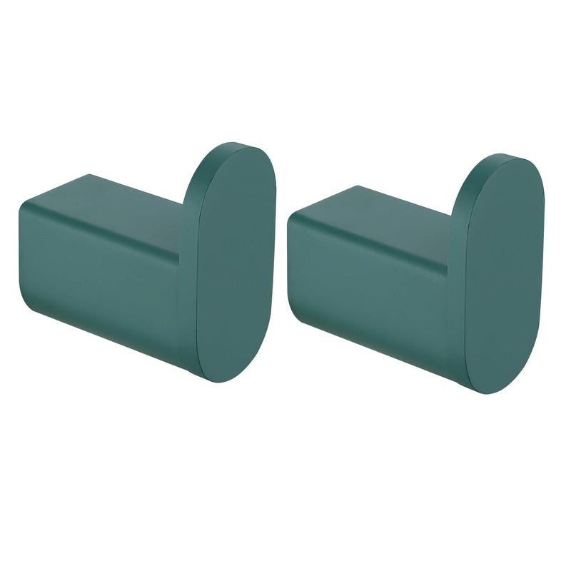 RANDOM Dark Green Towel Hooks for Bathrooms Round Shower Hooks SUS304 Stainless Steel Wall Mount Coat Hooks960268DKG - Image 2