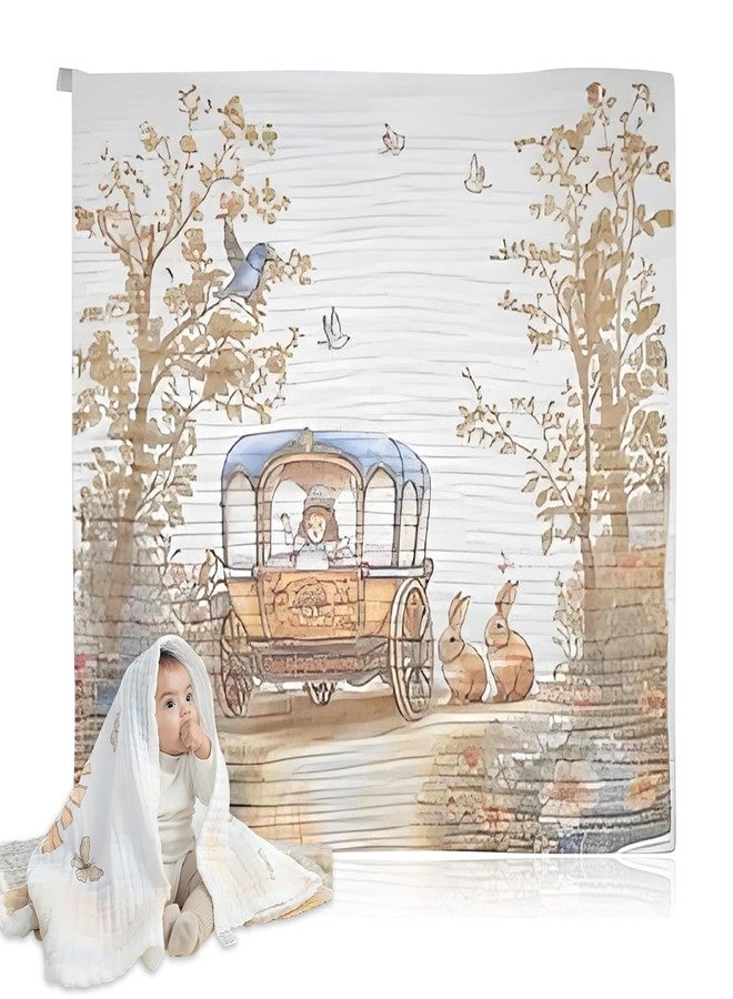 TinyTotsJoy Baby Bath Towels, Super Soft Cotton Receiving Blanket for Baby's Delicate Skin,Swaddle Blanket for Newborns Toddlers Boy Girl,Baby Registry as Shower - Image 1