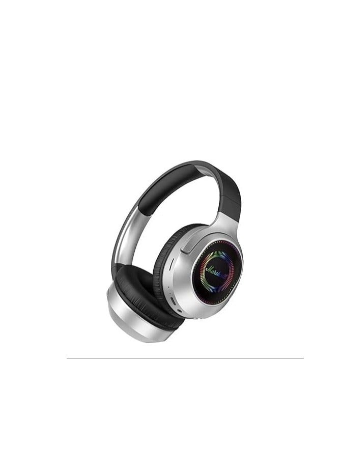 908 Hi-Fi Bluetooth Headphones - Mobile - Rechargeable - Built-in Microphone - Radio - SD Card Slot - Over-Ear (Black)
