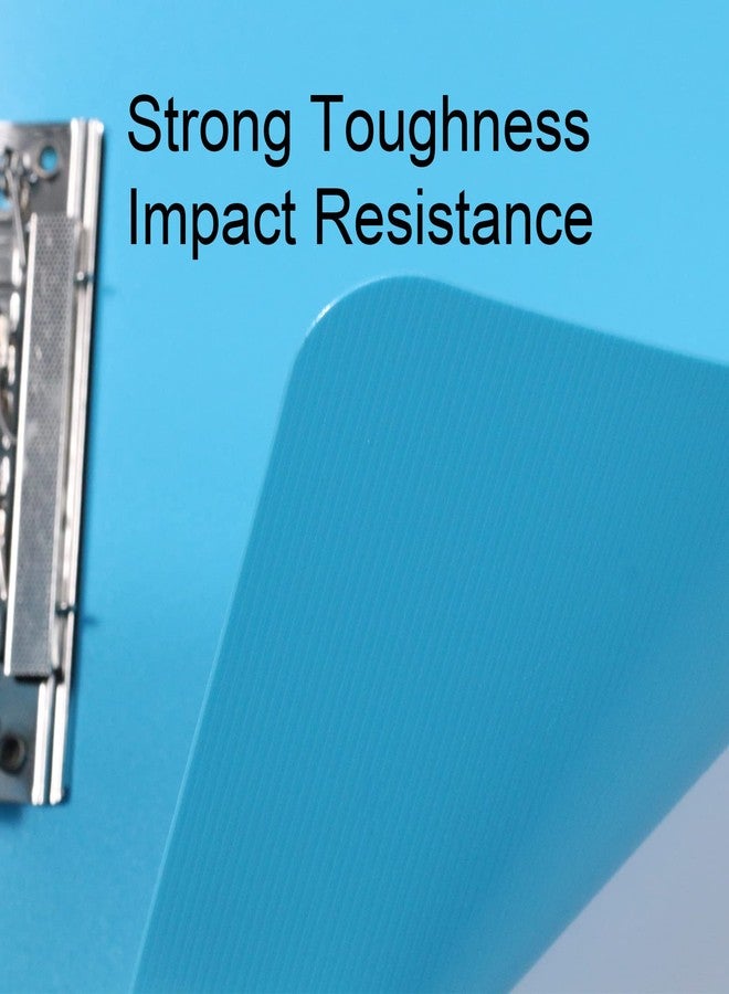 Acocony Punchless Binder with Clamp Letter Size Punchless Clamp Binder 8.5 x 11 Report Covers Plastic Watery Blue Pack of 6 - Image 4