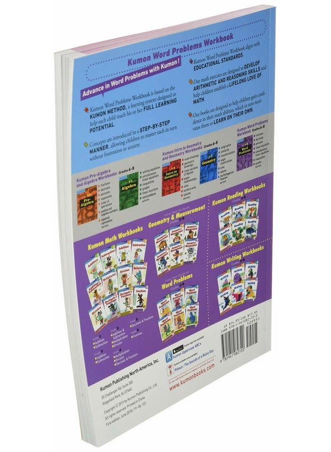 Kumon Word Problems, Grade 6-8 (Kumon Basic Skills) (Kumon Math Workbooks) - Image 3