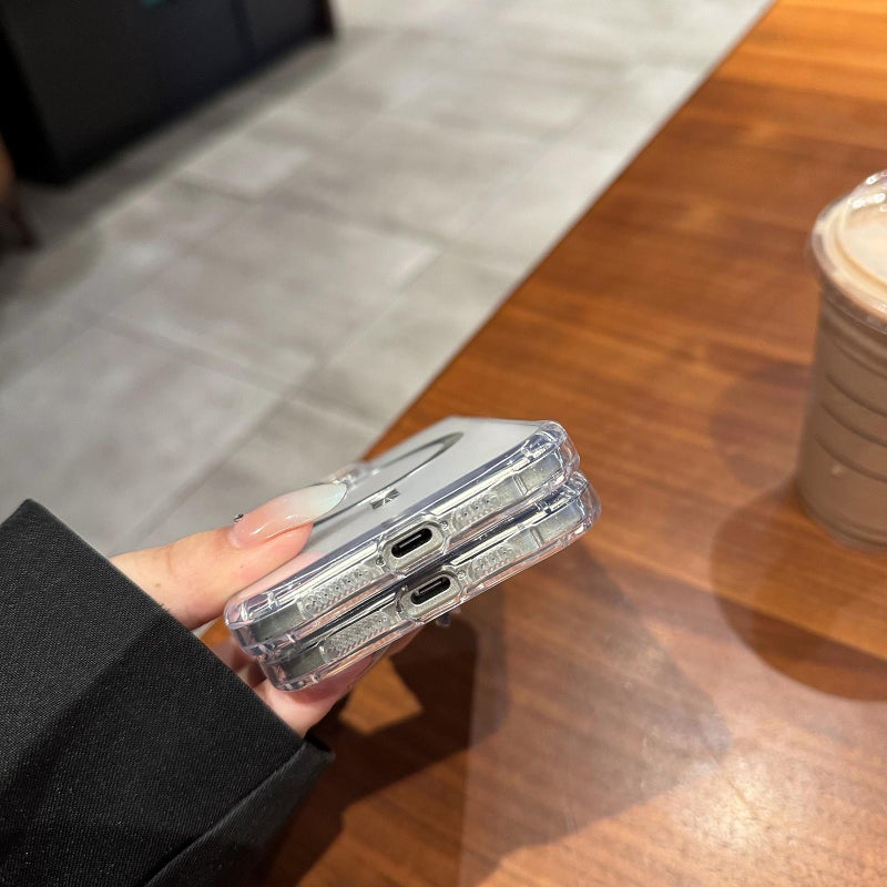 erorex For iPhone 13 Pro Max Transparent Acrylic MagSafe Phone Case(Pink) - Image 5