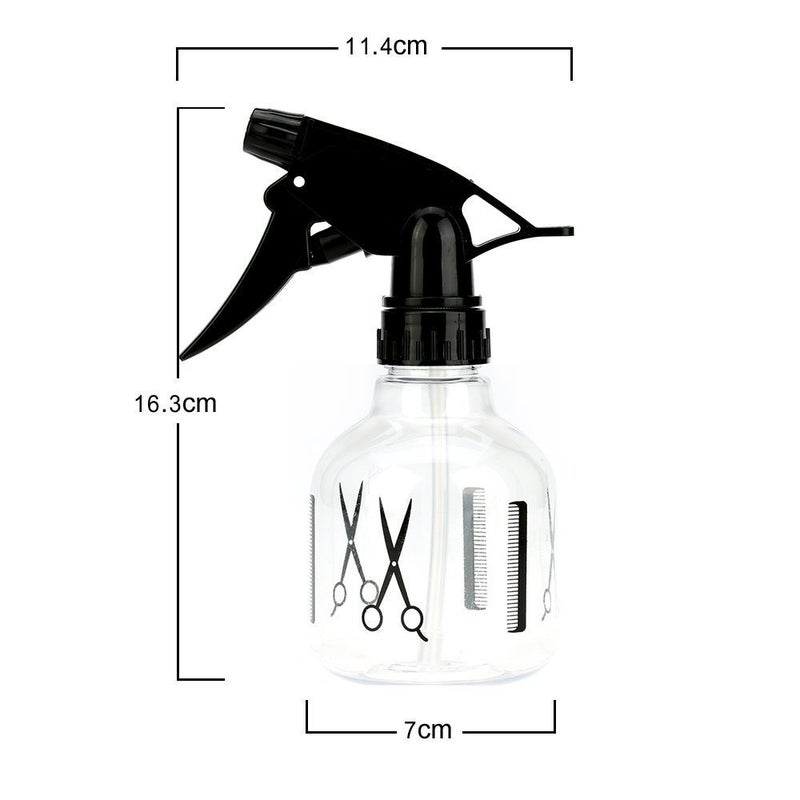 Iktu Iktu 250ml Plastic Haircut Mist Sprayer Water Spray Bottle for Flowers Barber Hairdressing Salon Tool Pack of 2 - Image 2