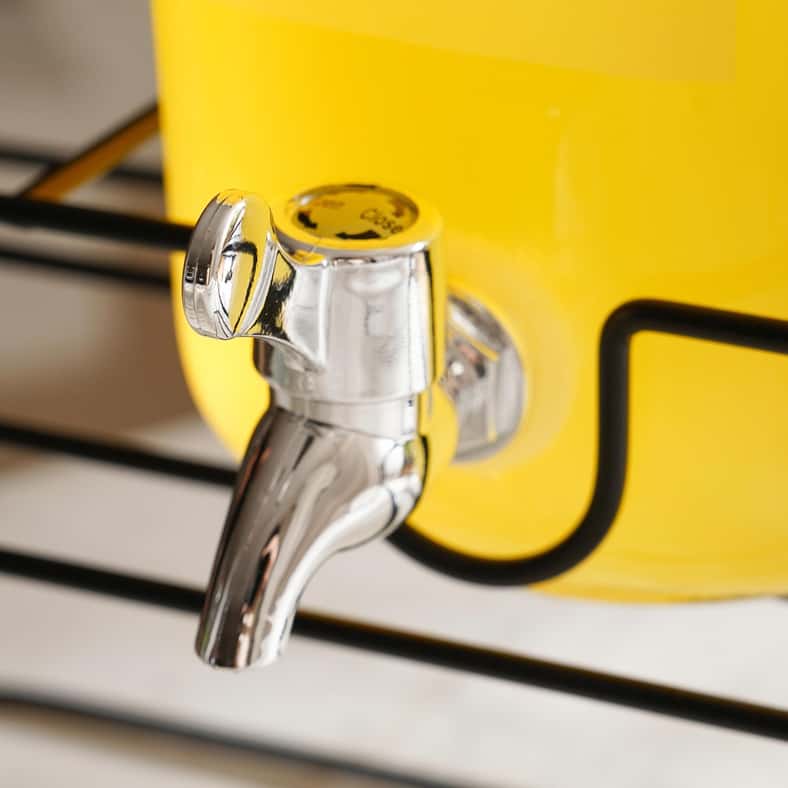 Pan Home Hurley 3-Piece Drink Dispenser With Metal Stand 2.2L - Clear - Image 4