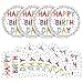 KFJBPB 40 Pcs Birthday Plates Napkins Party Supplies Disposable Happy Birthday Dots Design Tableware Set for 20 Guests - Image 3