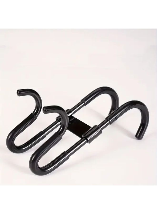 Black Heavy Duty Rust Resistant Plastic Shower Door Hooks for Towels Clothes Coats Bathroom Organizer - Image 1