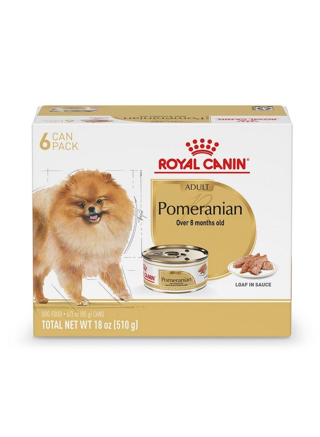 رويال كانين طعام كلاب رويال كانين بوميرانيان للبالغين، رغيف معلب في صلصة، علبة 3 أونصة (عبوة من 6 قطع) - Image 1