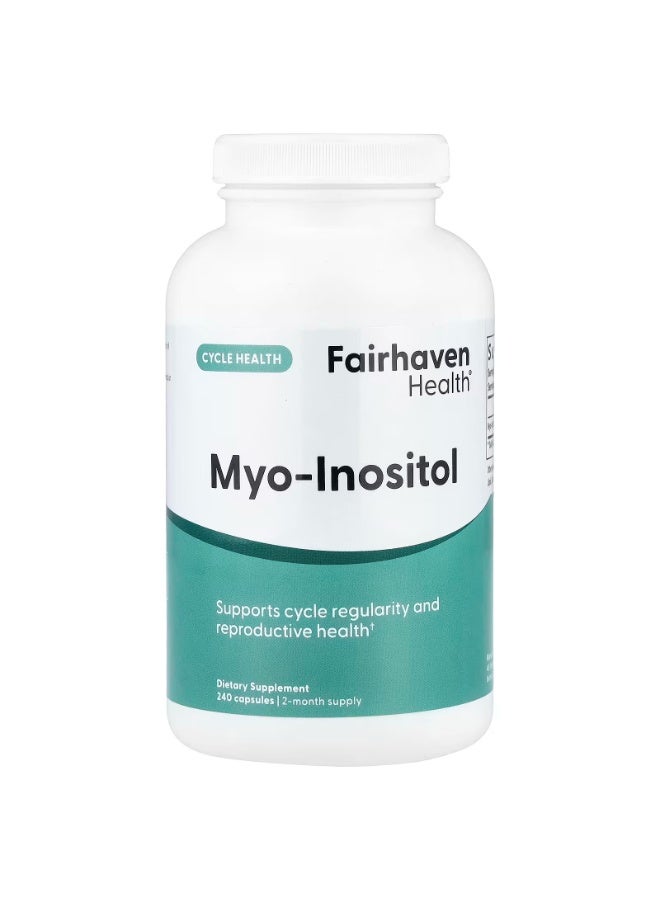 فايرهايفن هيلث كبسولات مايو-إينوزيتول من فيرهافن هيلث، ٢٤٠ كبسولة (٥٠٠ مجم لكل كبسولة) - Image 1