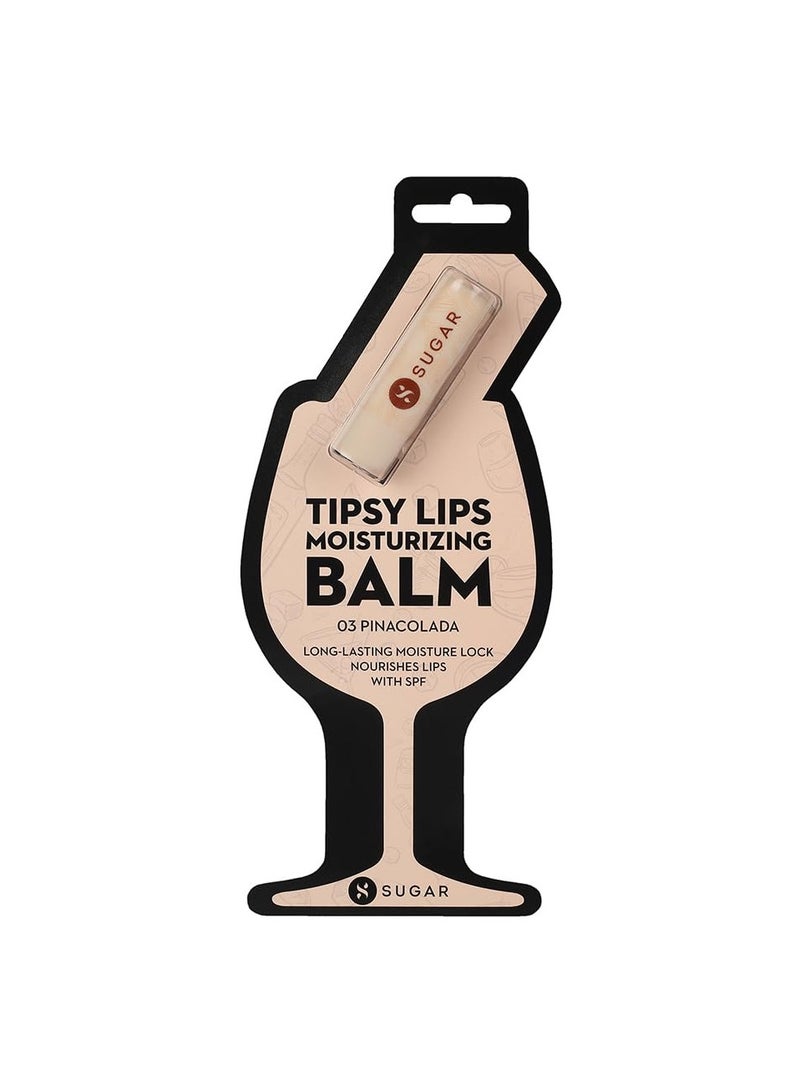 شوجر كوزماتيكس مرطب الشفاه تيبسي من شوجر كوزماتيكس للشفاه الجافة والمتشققة مع فيتامين هـ وزبدة الشيا وزيت الجوجوبا | حماية وتغذية الشفاه | مرطب الشفاه مع SPF | 4.5 جرام - 03 بيناكولادا - Image 3