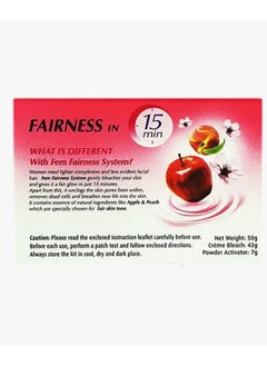 fem U.S.A Fairness Apple And Peach Cream Bleach 50g  - Image 2
