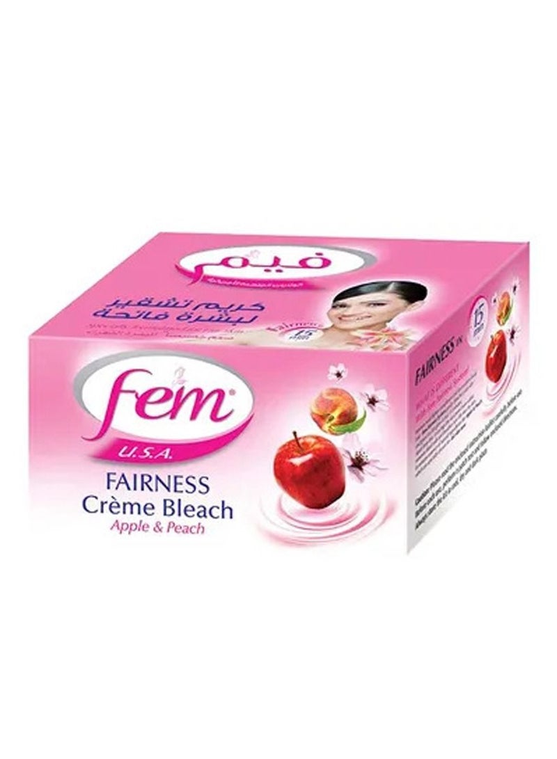 fem U.S.A Fairness Apple And Peach Cream Bleach 50g - Image 1