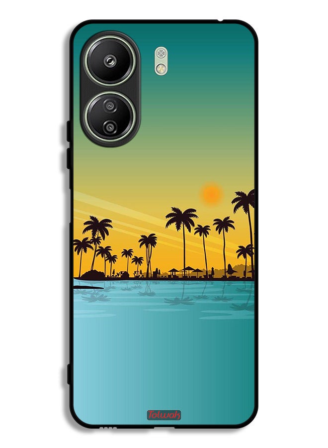 Tolwak Xiaomi Redmi 13C Protective Case Cover Scenery Abstract Art - Image 1