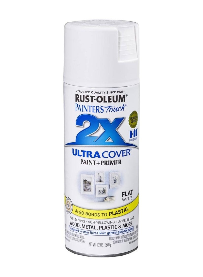 RUST-OLEUM Spray Paint Flat White Finish 340g