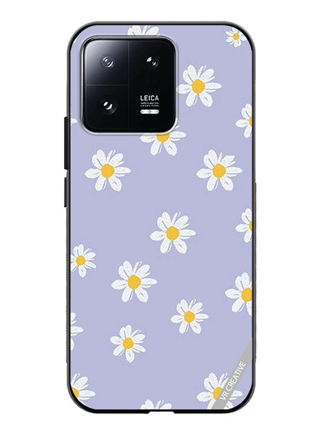 VR CREATIVE Protective Case Cover For Xiaomi 13 Daisy Flower Design Multicolour - Image 1