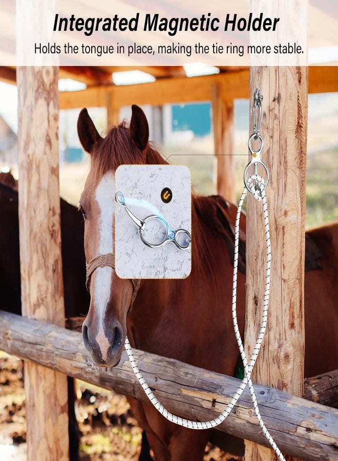 Debialo Horse Tie Ring, Horse tack and Supplies, Safe Horse Accessories,Horse Training Equipment with Eye Bolt,Quick snap,Humane Way Tie Ring,Prevent Horses from Pulling Back,Durable Steel - Image 3