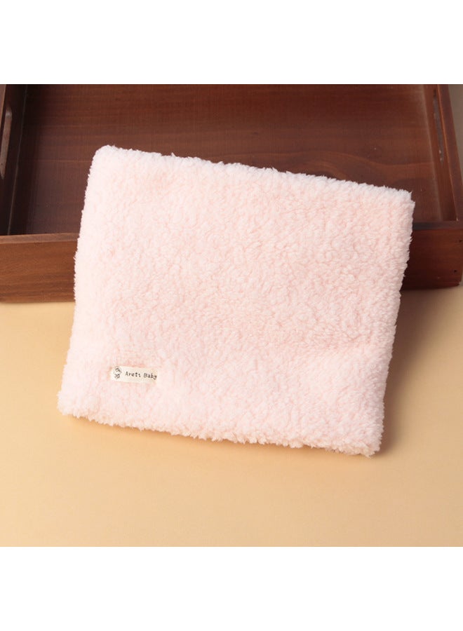 Winter New Korean Style Solid Color Children's Pullover Scarf For Boys And Girls Plush Thickened Scarf Baby Velvet Neck Sleeve