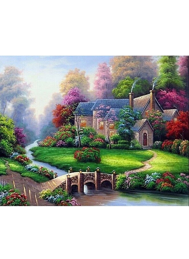 Captaintech 5D DIY Round Diamond Painting Multicolour 30X25X25centimeter - Image 1