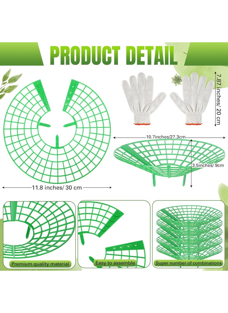 Nuenen 45 Pieces Strawberry Supports Strawberry Plant Holders Stand Waterproof Strawberry Plant Trellis Protectors Reusable Strawberry Growing Racks Frame for Plant Flower Fruit Strawberry Garden Planting  - Image 2