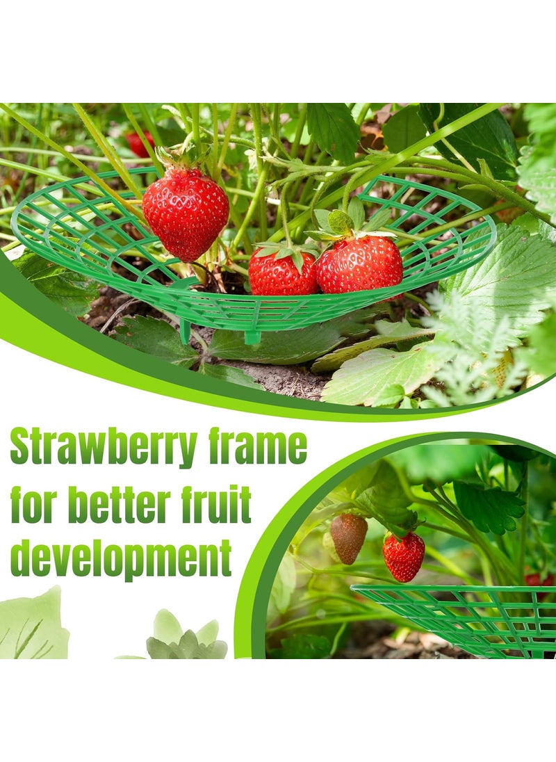 Nuenen 45 Pieces Strawberry Supports Strawberry Plant Holders Stand Waterproof Strawberry Plant Trellis Protectors Reusable Strawberry Growing Racks Frame for Plant Flower Fruit Strawberry Garden Planting  - Image 3