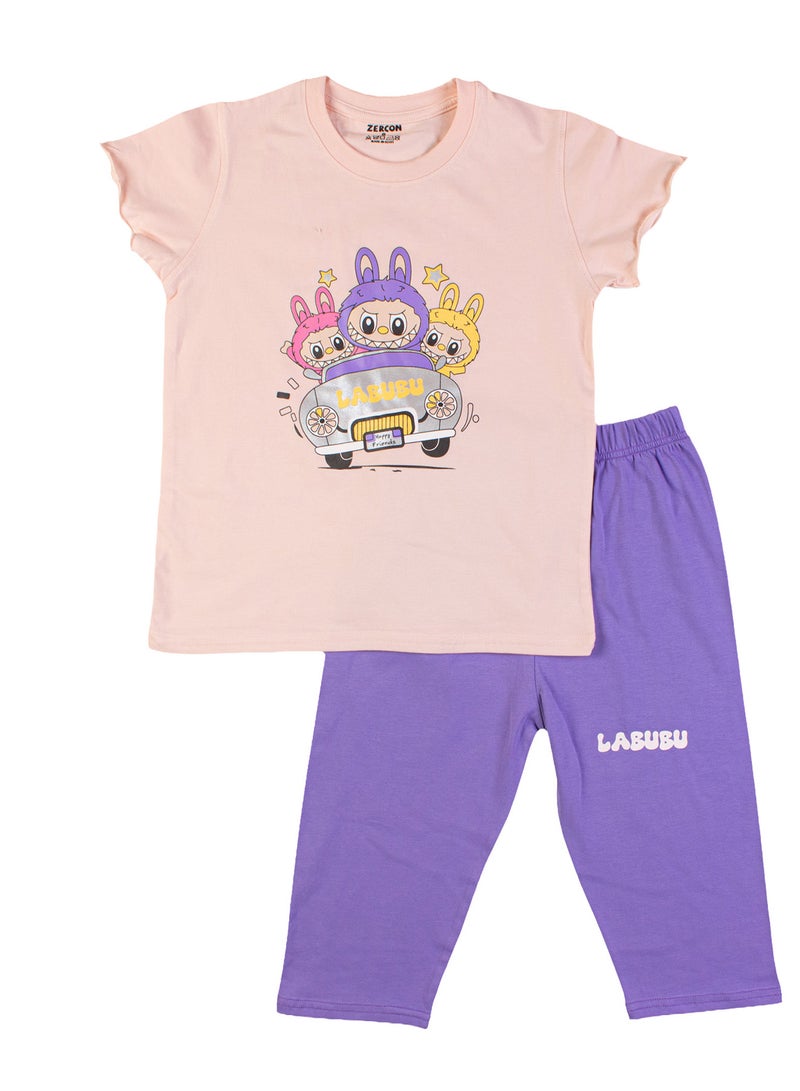 Zercon Summer Pajama Set for Girls 8204 - Image 1