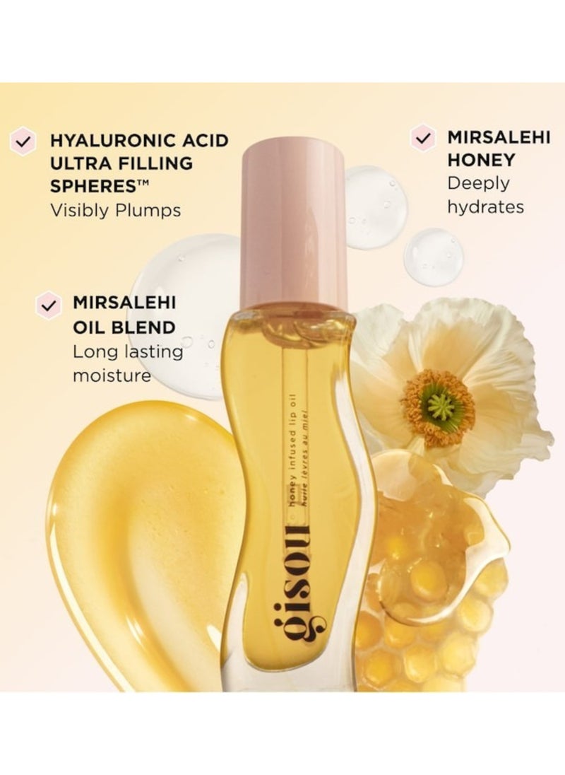 Gisou - GISOU Honey Infused Lip Oil Nourishing Honey Lip Treatment for Hydration and Gloss  0.27 oz 8 mL - Image 1