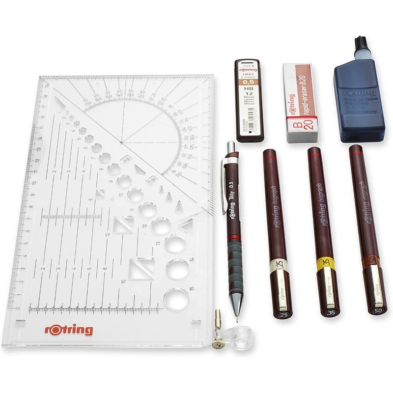 S0699380 Isograph Technical Drawing, Set, 3-Pen .25-50 Mm - Image 1