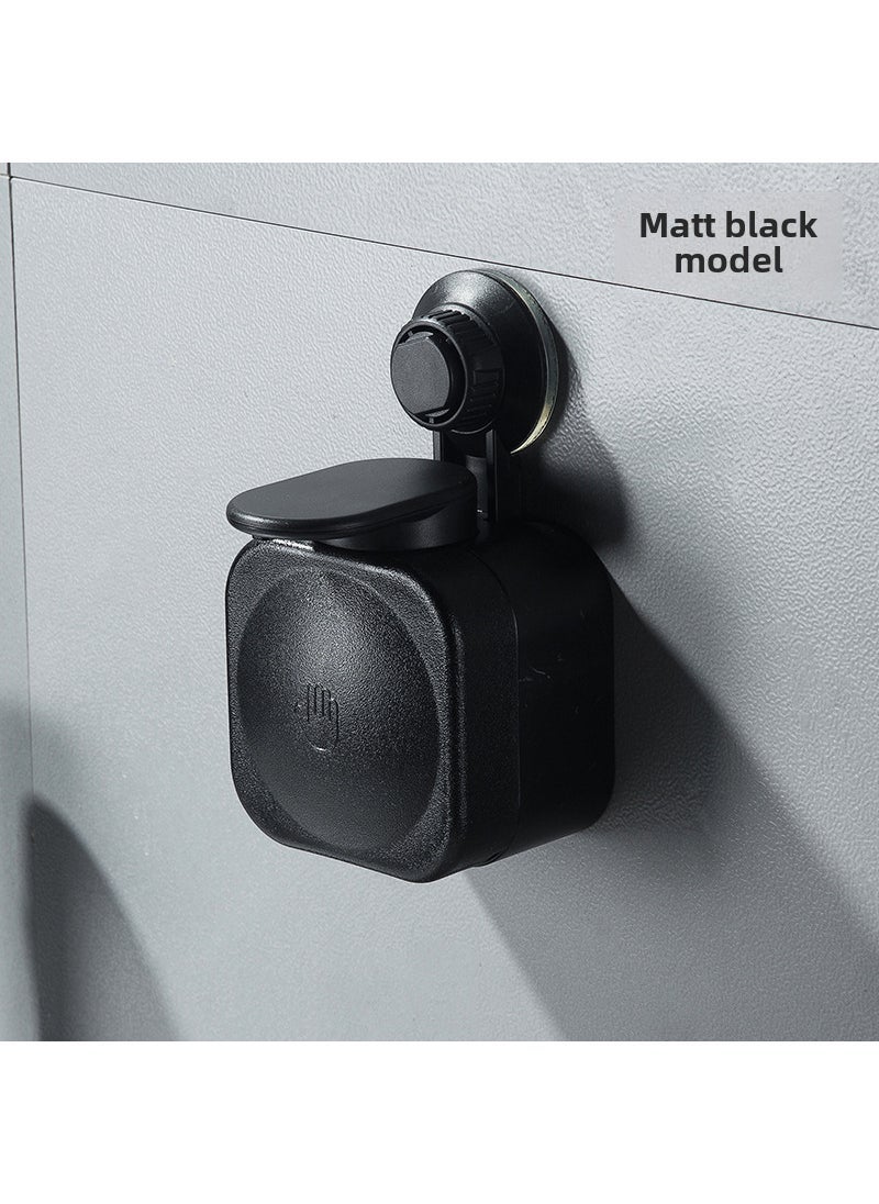 Generic 1 x 5 pcs Wall-Mounted Manual Soap Dispenser Black 