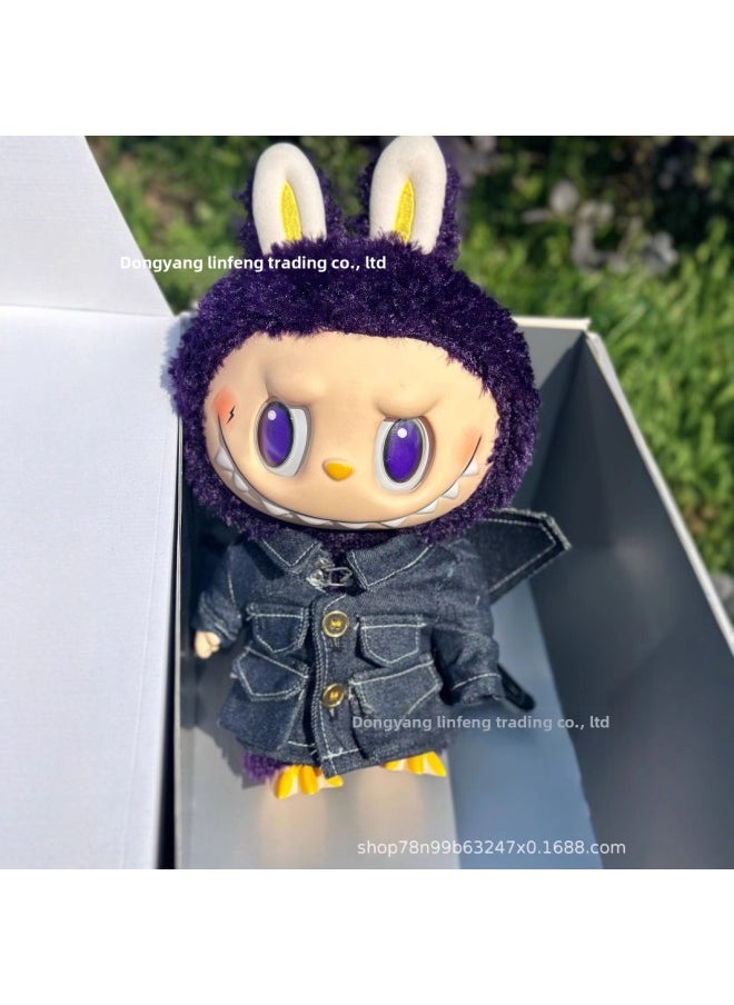 Archangel Labubu Labubu Big Leader Blind Box Hand-held Doll Generation Vinyl Plush Pendant Sweetheart-Color:Archangel 38cm  - Image 3
