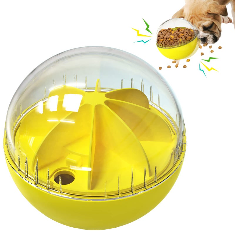 Monotre Dog Treat Ball Dog Food Puzzle Slow Feeder Interactive Squeaky Mental Stimulation Toys Cat Treat Dispenser Puzzle Toys Active Rolling Balls for MediumLarge Dog Breeds - Image 2