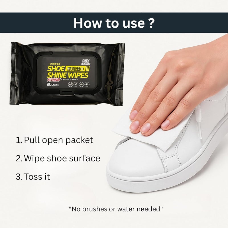 LyfNeeds Sneaker & Shoe Cleaner Wipes – Quick, Portable Cleaning for All Footwear Types - Image 3