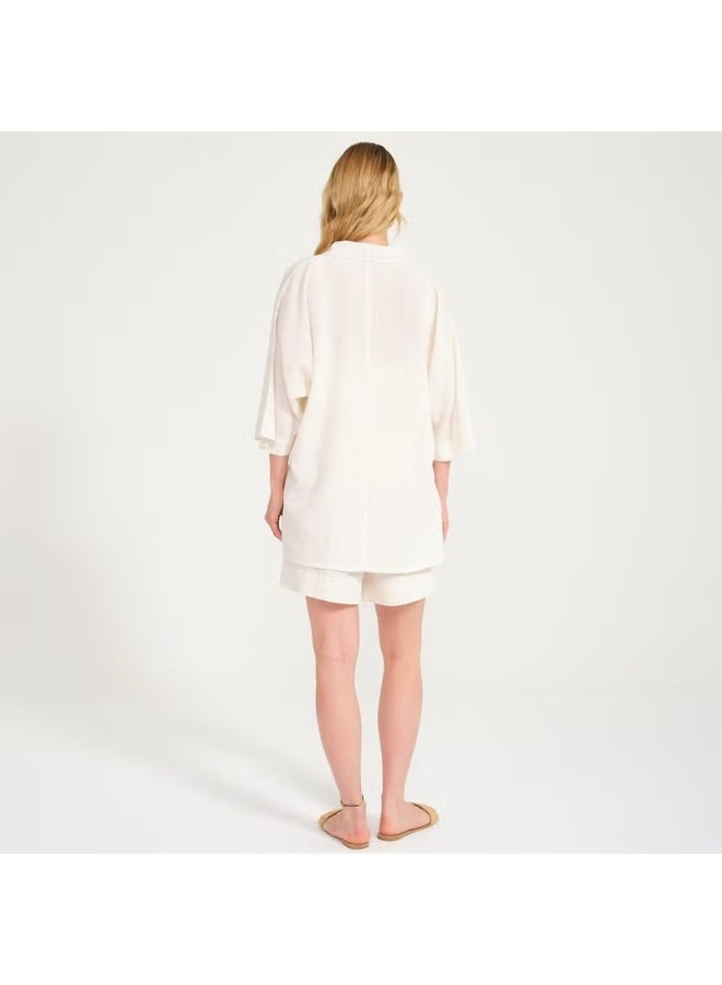 Miespiga Linen Safari Shorts - Image 4