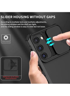 Generic TPU Tough PC Cover For Samsung Galaxy S24 Ultra Slide Camera Kickstand, Military Shockproof Protective Phone Case  - Image 2