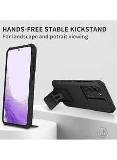 Generic TPU Tough PC Cover For Samsung Galaxy S24 Ultra Slide Camera Kickstand, Military Shockproof Protective Phone Case  - Image 4