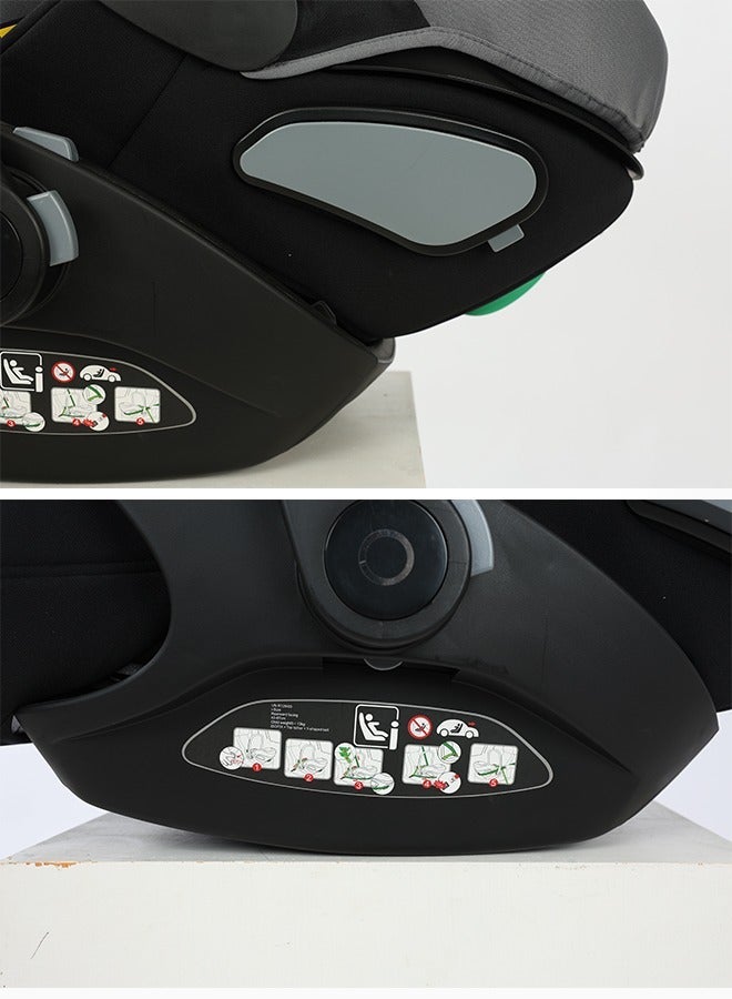 كيديليو مقعد سيارة محمول للأطفال مصنوع من مادة ناعمة مبطنة وحزام ثلاثي النقاط بتصميم مريح مع حامل قابل للغسل من الولادة إلى 15 شهرًا - Image 3