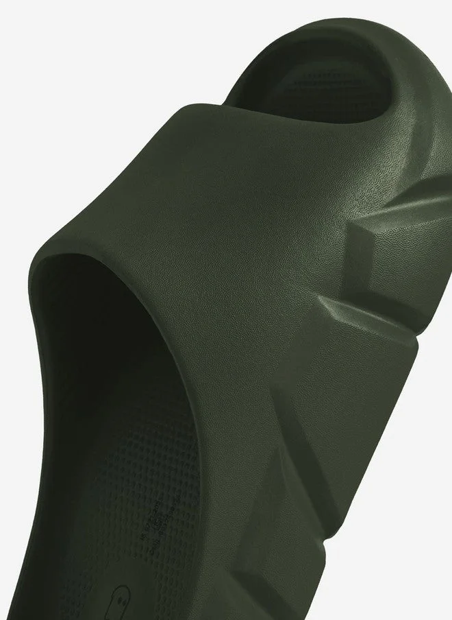 The Souled Store  The Souled Store Men Printed Olive Sliders  | Best Price UAE