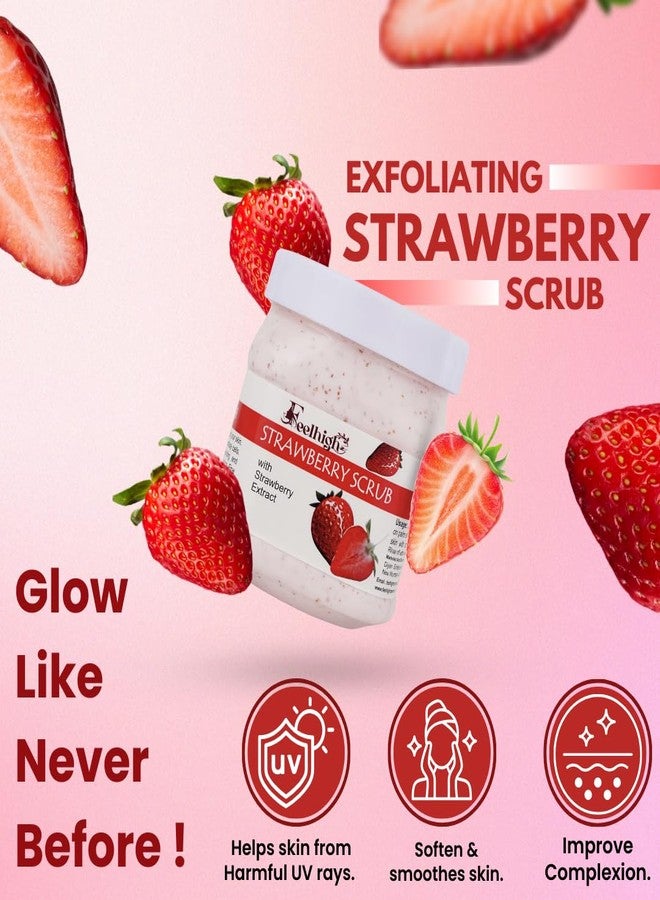 Feelhigh Face & Body Aloe Vera Mask Enriched with aloe Vera & Strawberry Scrub- Skin care products (2 Items in the set) - Image 3