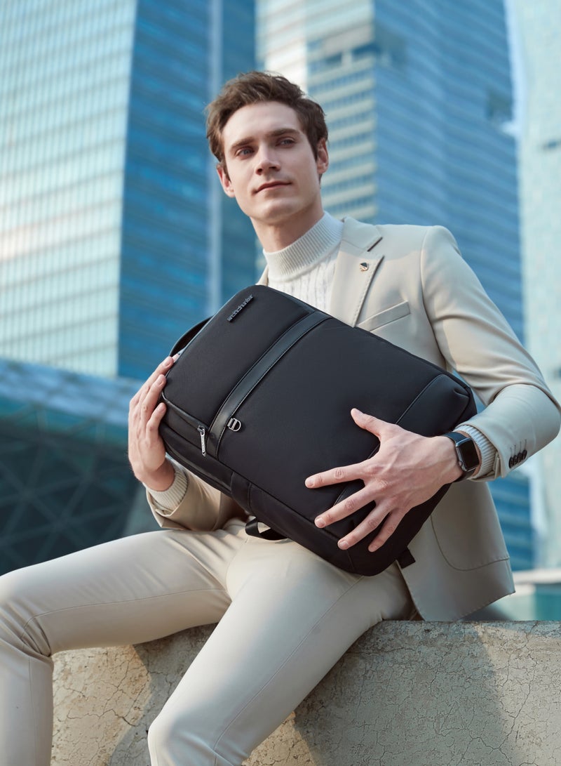 ARCTIC HUNTER Durable 16.5 Inch Casual Daypack Water Resistant Computer Bag with Luggage Carry Strap and Anti-Theft pockets for Men and Women, B00670, Black - Image 2