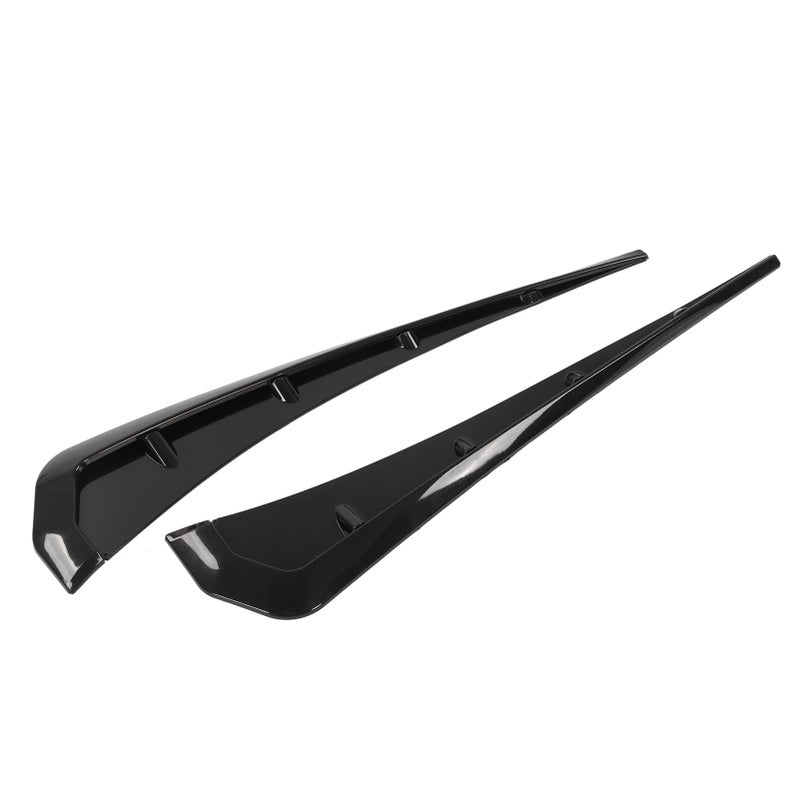 2pcs Car Mudguard Side Wing Air Vent Cover Trim Black Exterior Accessories Universal for Car - Image 5