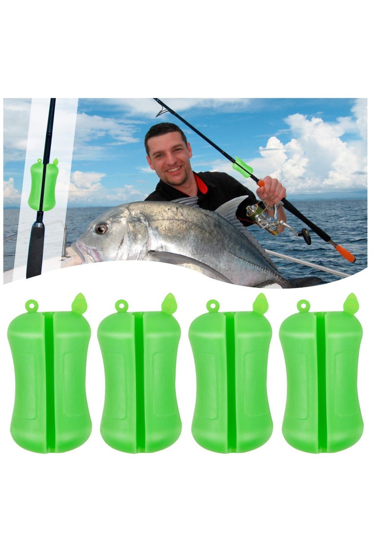 Excefore 4 Pack Fishing Rod Fixed Ball, Portable Fishing Accessories, Reusable Soft Glue Non-slip Stretchy Rod Tie, Suitable for Outdoor Fishing, Boat Fishing Supplie  - Image 1