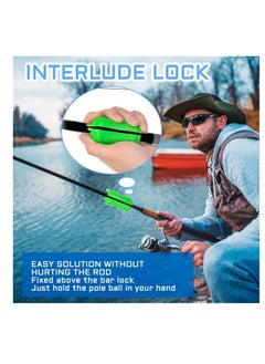 Excefore 4 Pack Fishing Rod Fixed Ball, Portable Fishing Accessories, Reusable Soft Glue Non-slip Stretchy Rod Tie, Suitable for Outdoor Fishing, Boat Fishing Supplie  - Image 4