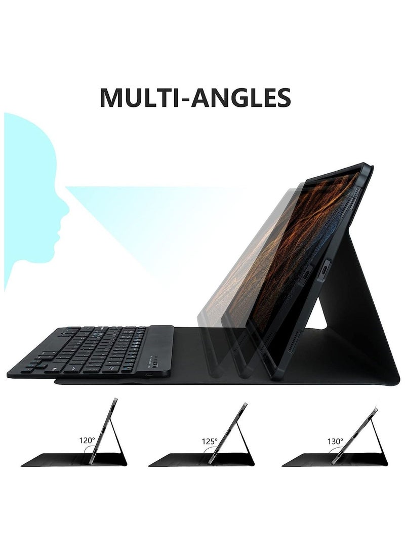 Keyboard Case for Samsung Galaxy Tab S8 Ultra 14.6 inch 2022 Magnetically Detachable Bluetooth Keyboard, Slim Lightweight Stand Cover with S Pen Holder - Image 4